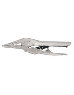 1 - Pince a prise a pression autobloquante avec becs longs de 275 mm Fervi 0370/11