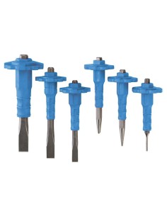 1 - Coffret de 6 burins poincons et graveurs avec protege-main fervi 0391