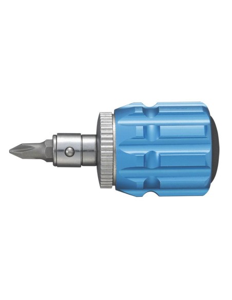 2 - Porte-embout nano a cliquet 1/4 Fervi 0548