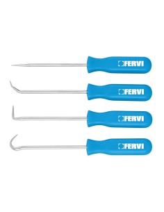 1 - Lot de 4 crochets pour retirer l'or Fervi 0471