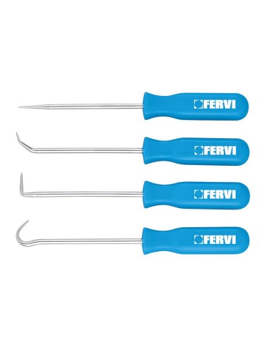 1 - Lot de 4 crochets pour retirer l'or Fervi 0471