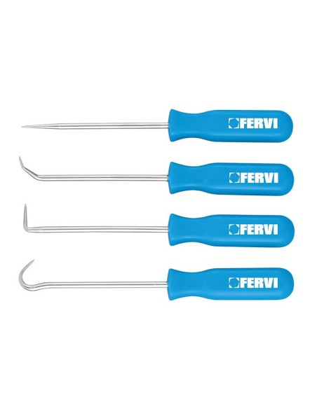 1 - Lot de 4 crochets pour retirer l'or Fervi 0471
