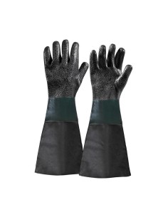 2 - Gants de sablage noirs 450 mm Fervi 0580/21
