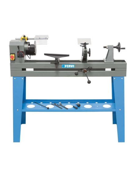 2 - Tour a bois avec copie 750w 1000mm fervi 0648 230v