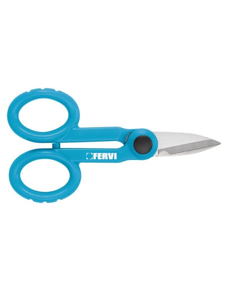 1 - Ciseaux pour electricien coupe fil denudeur lame inox fervi 0672