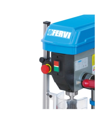4 - Perceuse a colonne avec entrainement par courroie 750w 230v Fervi 0750cm3