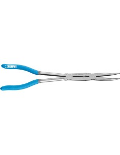 1 - Pince a bec long double articulation 45 degres 335 mm fervi 0872/pcd