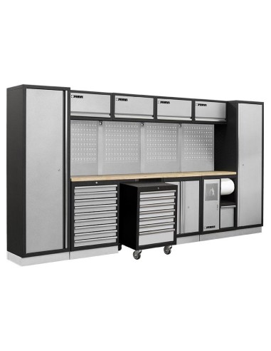 1 - Mobilier modulable mobilier d'atelier bancs armoires tiroirs Fervi a007p