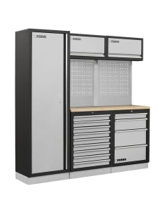 1 - Mobilier modulable meuble d'atelier armoires tiroirs Fervi a007q
