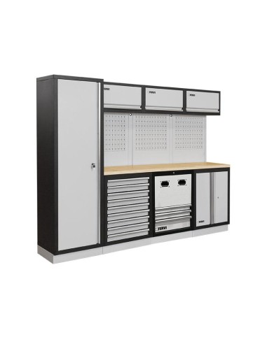 1 - Mobilier modulable mobilier d'atelier bancs armoires tiroirs Fervi a007u