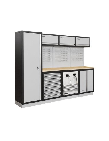 1 - Mobilier modulable mobilier d'atelier bancs armoires tiroirs Fervi a007uf