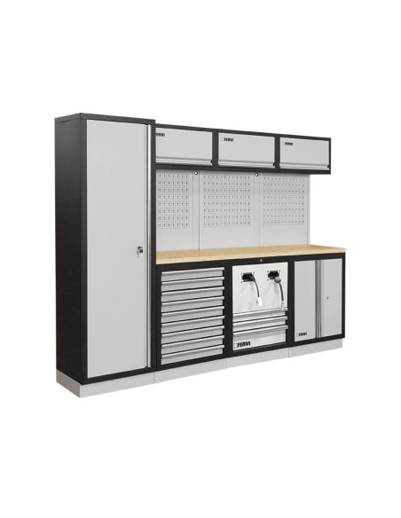 1 - Mobilier modulable mobilier d'atelier bancs armoires tiroirs Fervi a007uf