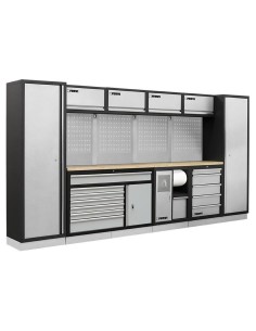 1 - Mobilier modulable mobilier d'atelier bancs armoires tiroirs Fervi a007v