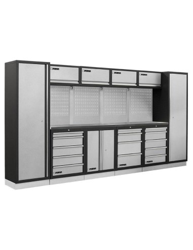 1 - Mobilier modulable mobilier d'atelier bancs armoires tiroirs Fervi a008a