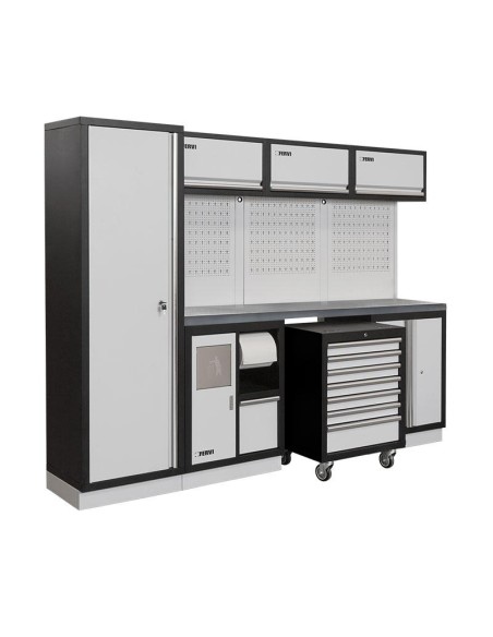 1 - Mobilier modulable mobilier d'atelier bancs armoires tiroirs Fervi a008e
