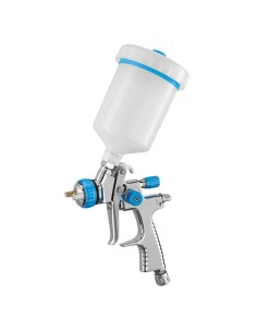2 - Pistolet a peinture aerographe reservoir superieur 600 ml buse 14 mm fervi a901a