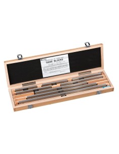 2 - Serie de cales etalons plates paralleles en acier rode Fervi b008/1