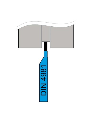 2 - Outil de coupe droit ISO 7 20x20 mm pour tour