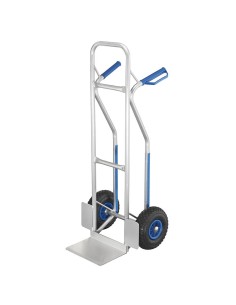 1 - Chariot a colis en aluminium pour boites a usages multiples