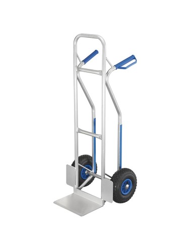 1 - Chariot a colis en aluminium pour boites a usages multiples
