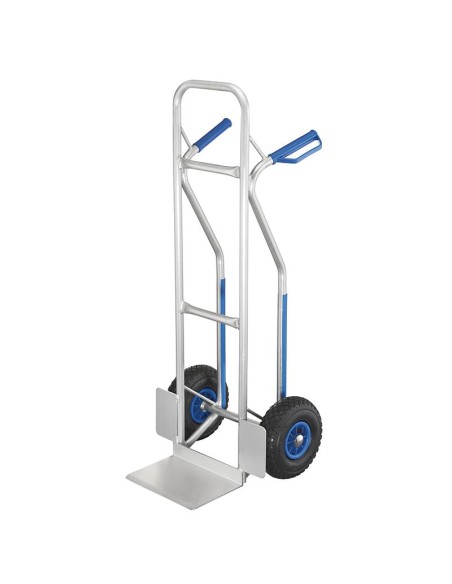 1 - Chariot a colis en aluminium pour boites a usages multiples