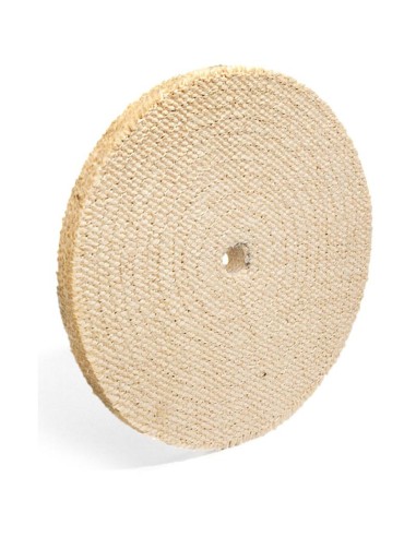 1 - Disque matelasse en sisal 200 x 20 mm pour meuleuse d'etabli