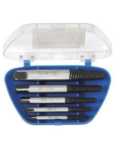 1 - Lot de 5 extracteurs pour vis m3 - m18