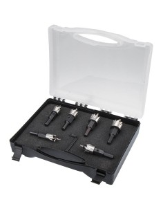 1 - Lot de 6 emporte-pieces hss 16 - 30 mm pour metal