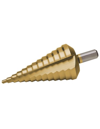 1 - Foret etage pour agrandir les trous de 6 a 39 mm