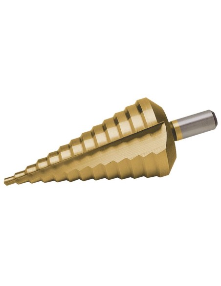 1 - Foret etage pour agrandir les trous de 6 a 39 mm