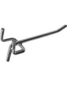 1 - Lot de 10 crochets 155 mm pour panneaux porte-outils