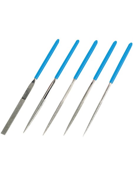 1 - Lot de 12 limes aiguilles diamantees 140 mm