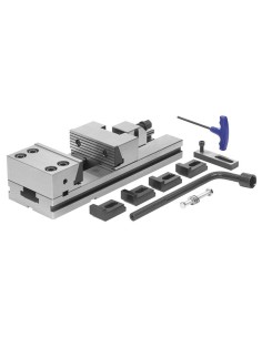 1 - Etau de precision 125 mm en acier trempe et rectifie