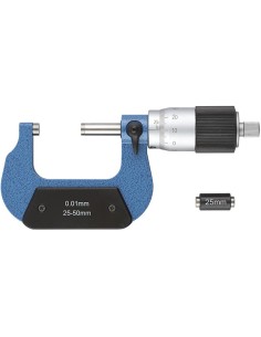 1 - Micrometre exterieur centesimal 25 - 50 mm Fervi M022/25/50