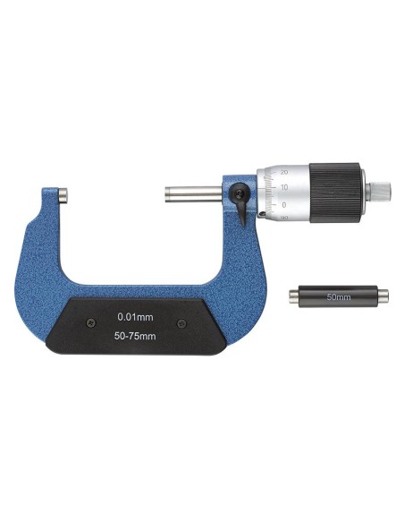 1 - Micrometre exterieur centesimal 50 - 75 mm Fervi M022/50/75
