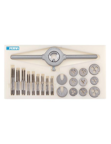 1 - Jeu de tarauds et filieres HSS 30 pieces m1-m25
