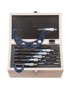 1 - kit 6 micrometres centesimaux exterieurs 0 - 150 mm