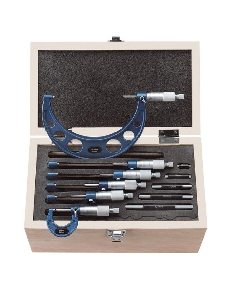 1 - kit 6 micrometres centesimaux exterieurs 0 - 150 mm