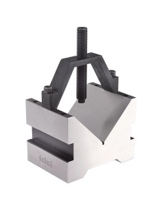 1 - Prisme en acier trempe a 90 degres 150 x 125 x 100 mm avec pince