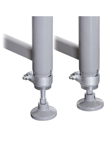 2 - Convoyeur a rouleaux reglable en hauteur 1000 x 460 mm