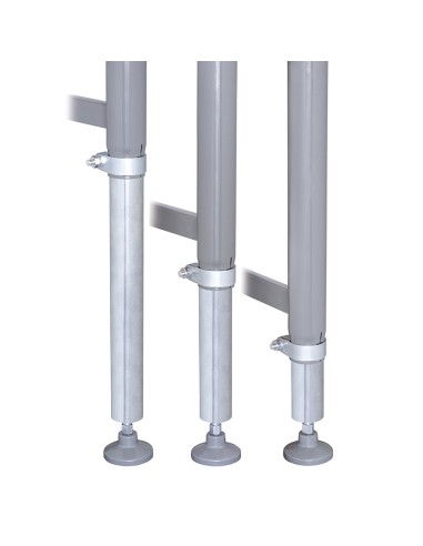 3 - Convoyeur a rouleaux reglable en hauteur 2000 x 450 mm
