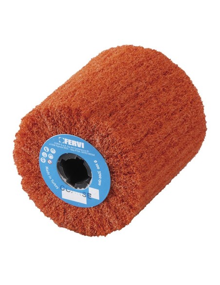 1 - Roue en toile abrasive pour satinage 100 x 100 mm gros grain