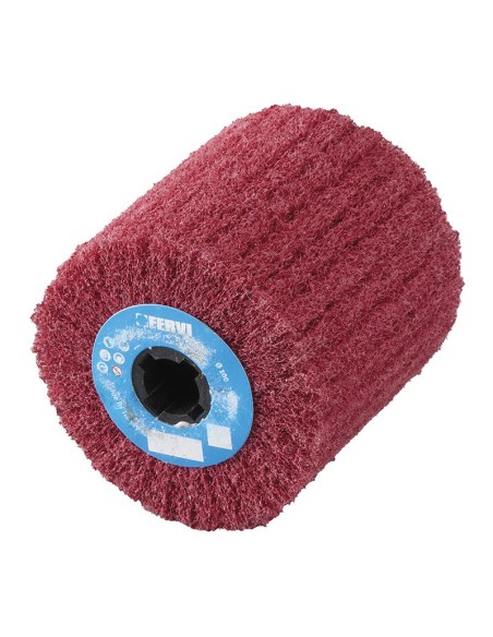 1 - Roue en toile abrasive pour satinage 100 x 100 mm grain moyen