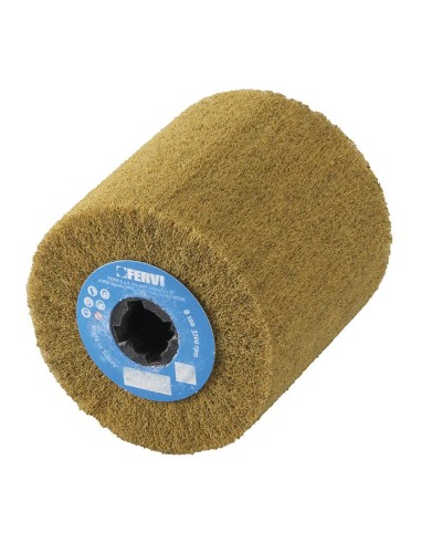 1 - Roue en toile abrasive pour satinage 100 x 100 mm grain tres fin