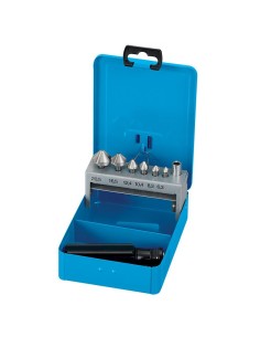 1 - Jeu de 8 forets coniques 1/4 63-205 mm pour perceuse visseuse