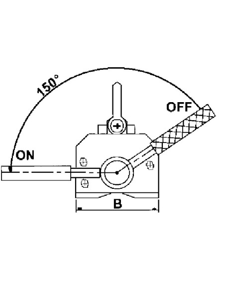 2 - Elevateur magnetique pour le levage de toles plates rondes 600 kg