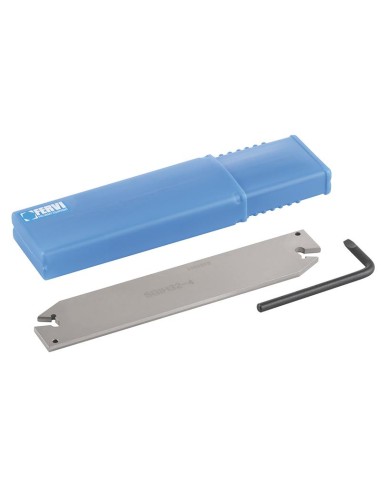 1 - Outil a lame de coupe externe pour tour a metaux 19 - 2 mm Fervi sgih19/2