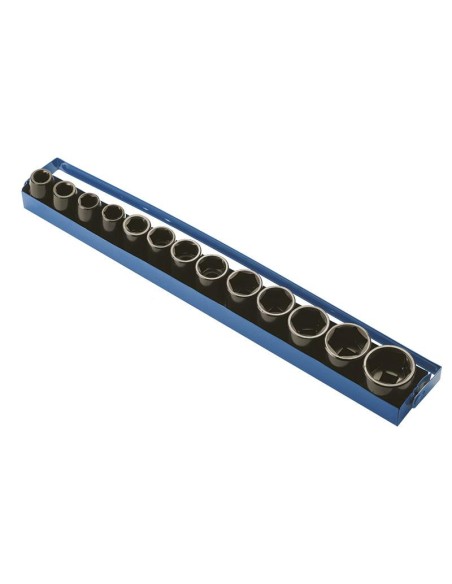 1 - Jeu de 8 douilles hexagonales 10 - 38 mm a impact 1/2 Fervi si4e3n013