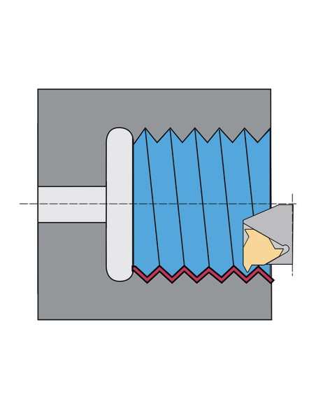 3 - Outil pour filetage interieur 20 mm pour tour a metaux Fervi sbr20
