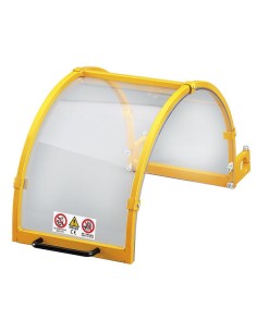 1 - Protection de tour avec bouclier en lexan de 600 mm fervi t600